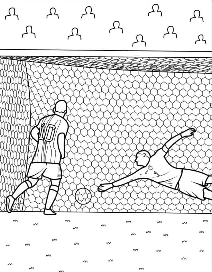 coloriage Messi gratuit à imprimer