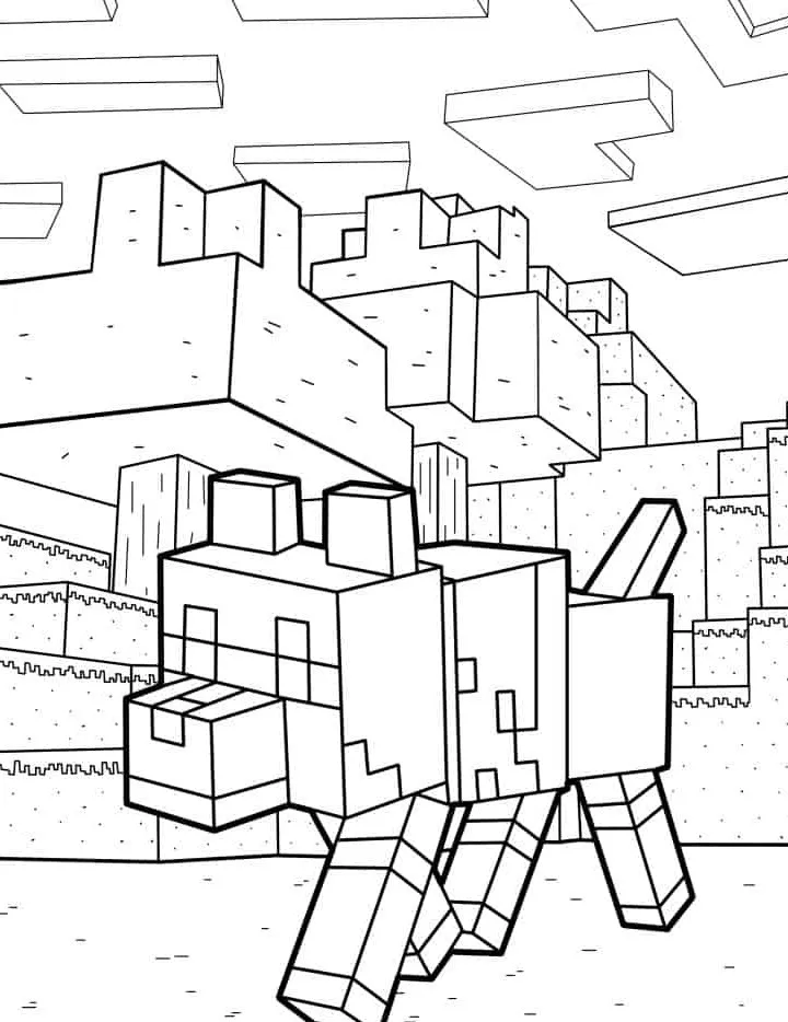 coloriage Minicraft pour enfants