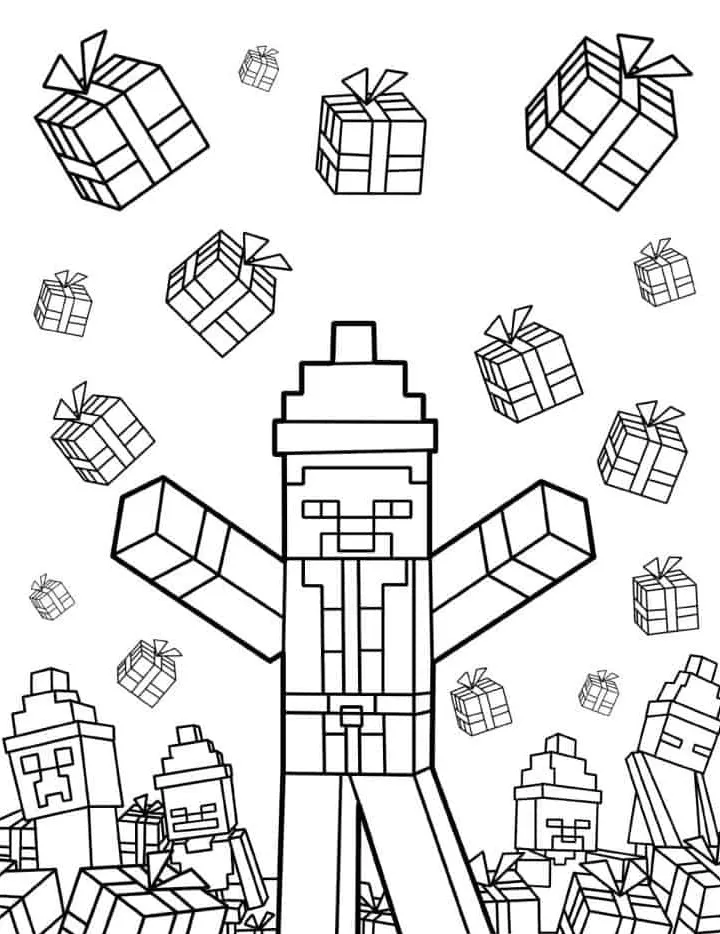 coloriage Minicraft pour enfant