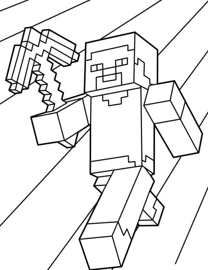 coloriage Minicraft et apprentissage