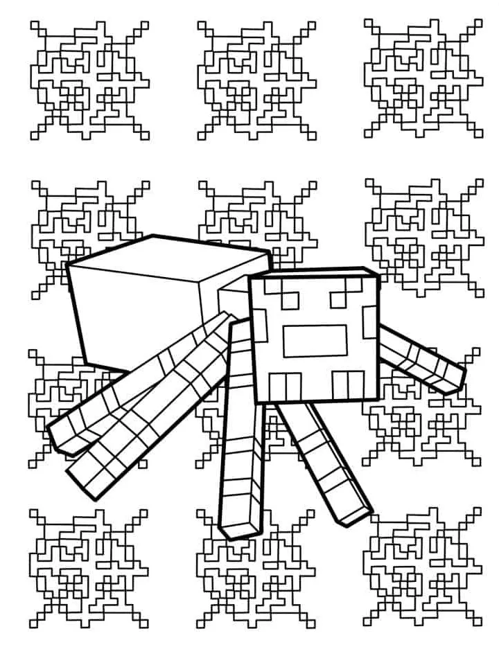 coloriage Minicraft a colorier en ligne gratuitement