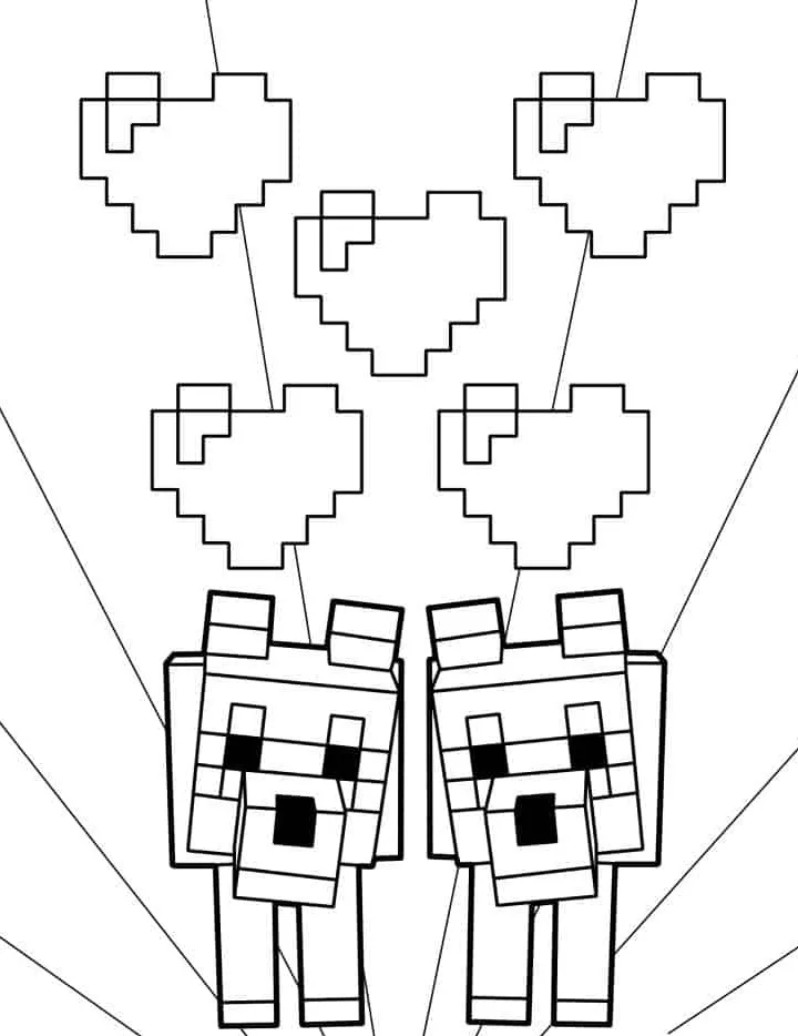 coloriage Minicraft à imprimer gratuitement