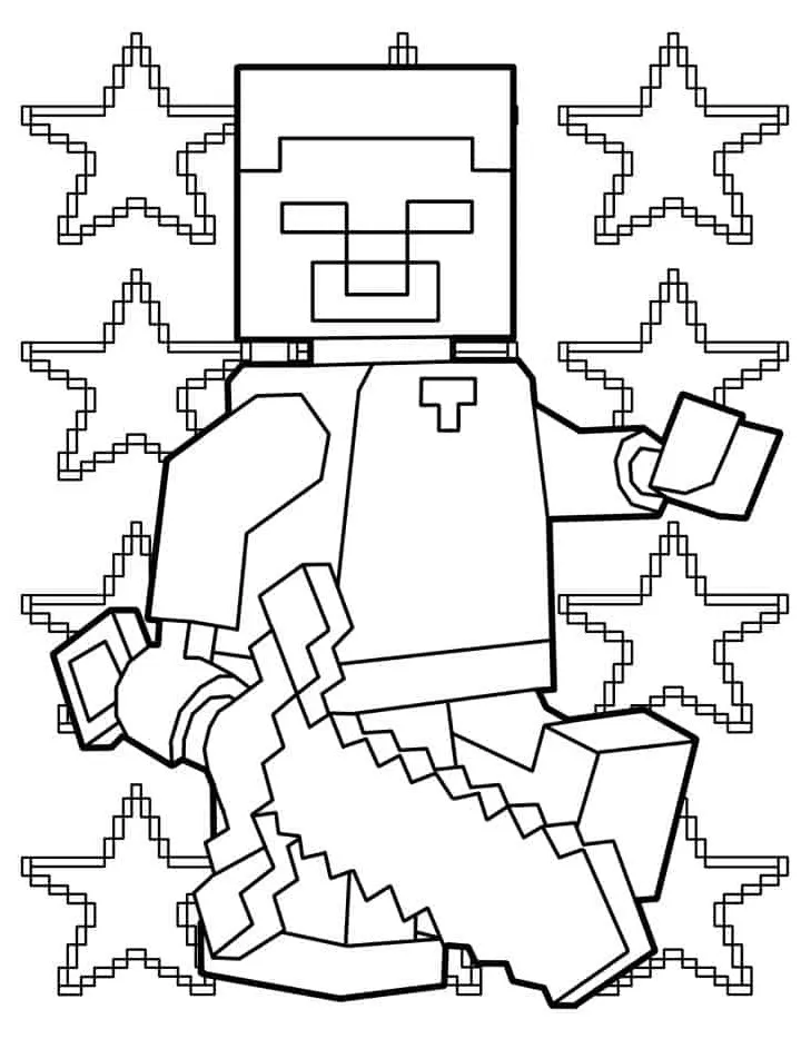 coloriage Minicraft gratuit en ligne