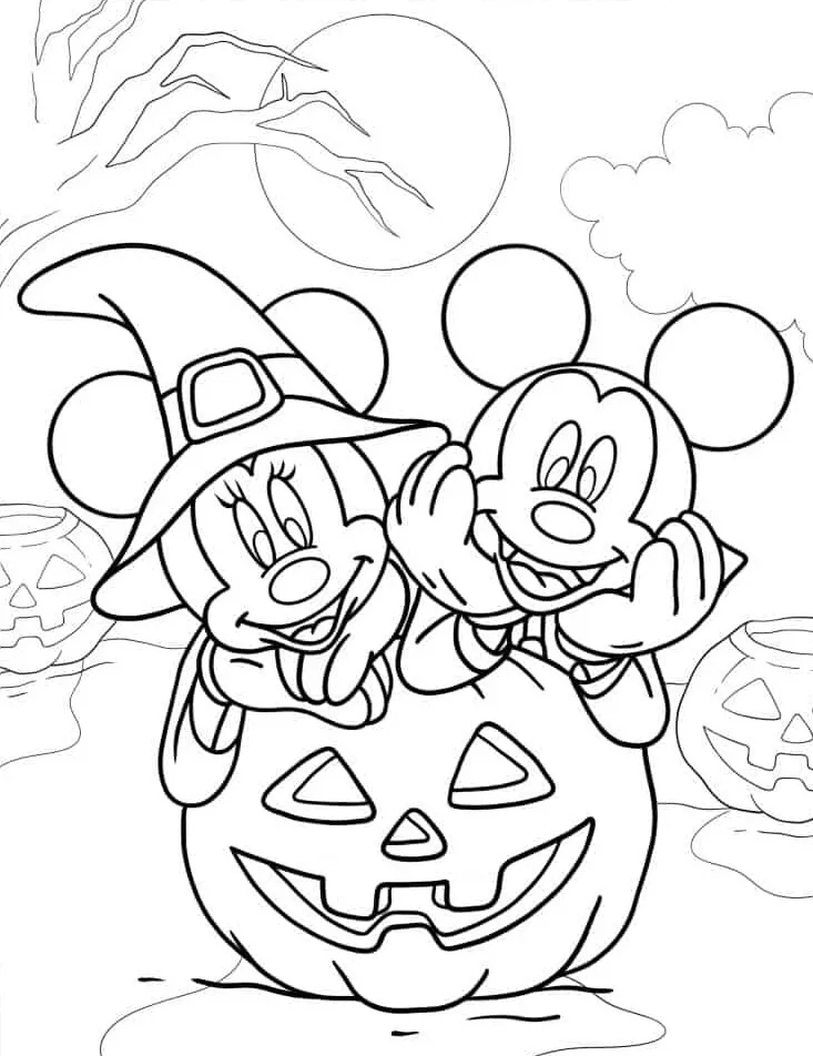 coloriage Minnie à imprimer kawaii