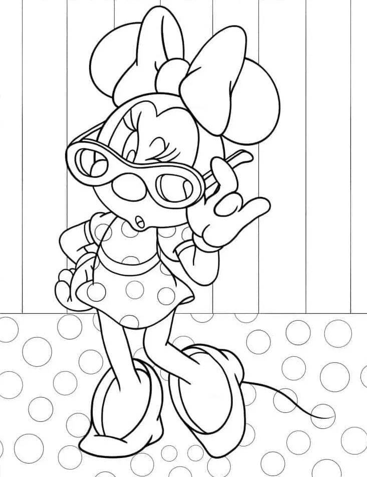 coloriage Minnie a telecharger 1