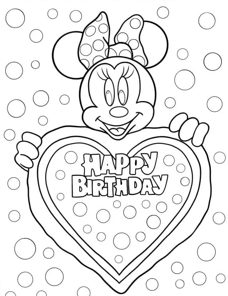 coloriage Minnie à imprimer gratuitement