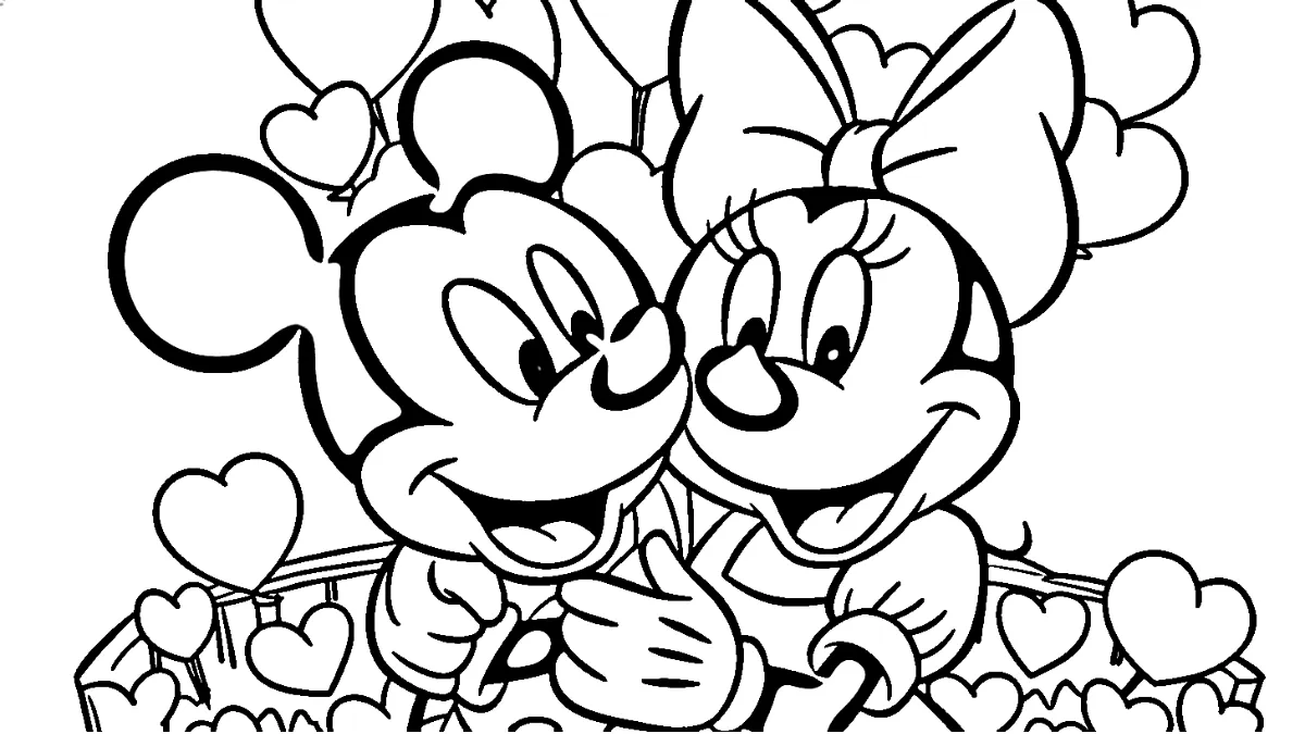 coloriage Minnie pour enfant de 2 ans