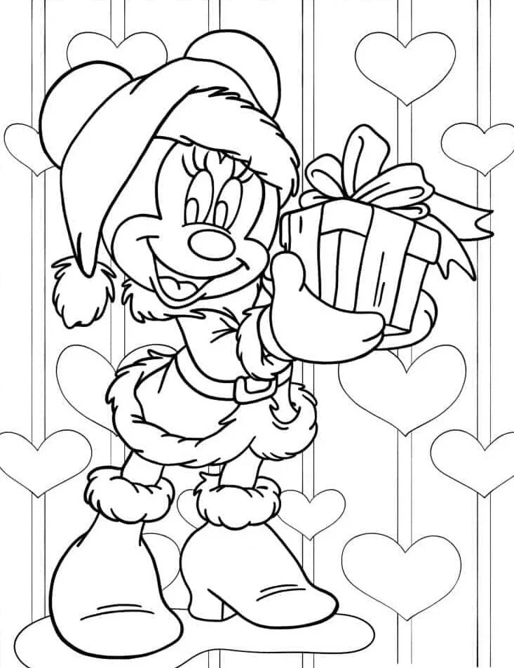 coloriage Minnie a colorier en ligne gratuitement