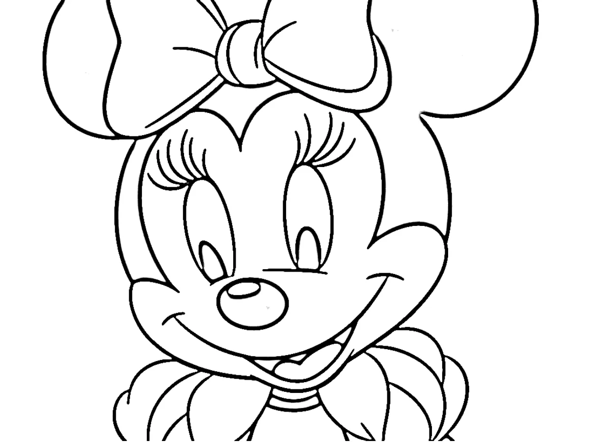 coloriage Minnie à imprimer pour enfant de 10 ans