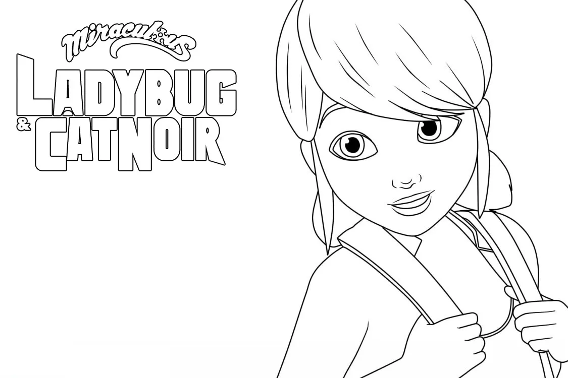 image pour coloriage Miraculous enfant