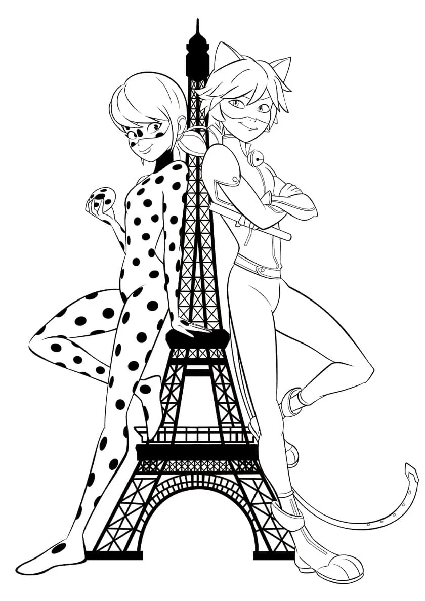 coloriage Miraculous pour primaire