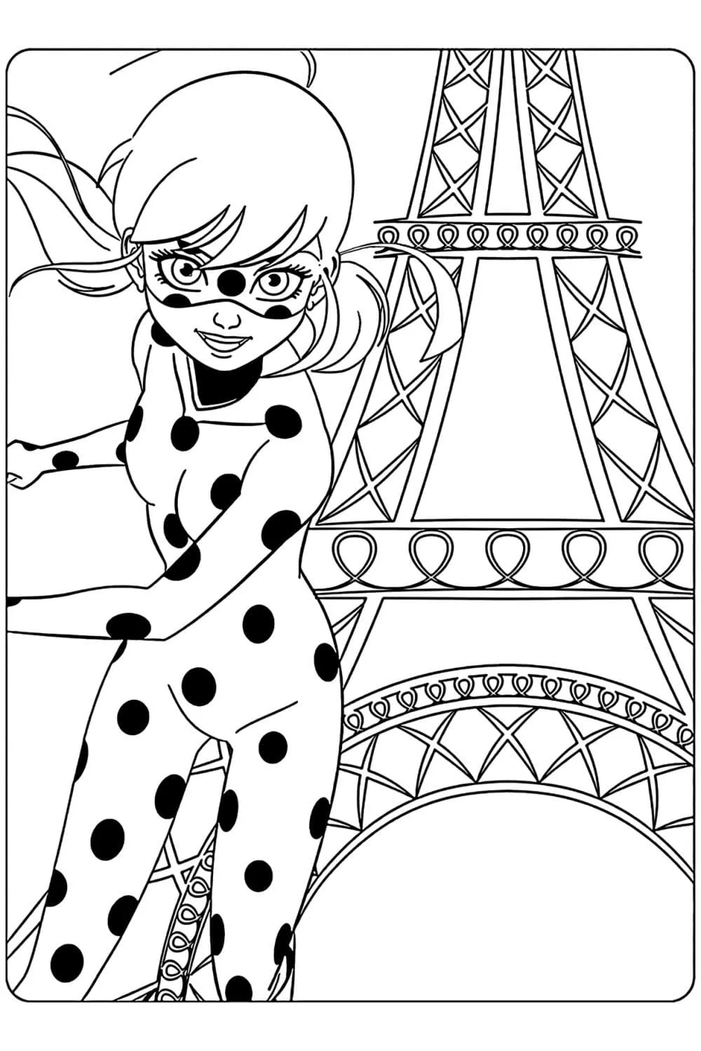 coloriage Miraculous à imprimer kawaii