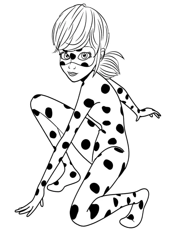 coloriage Miraculous à imprimer pour enfant de 8 ans