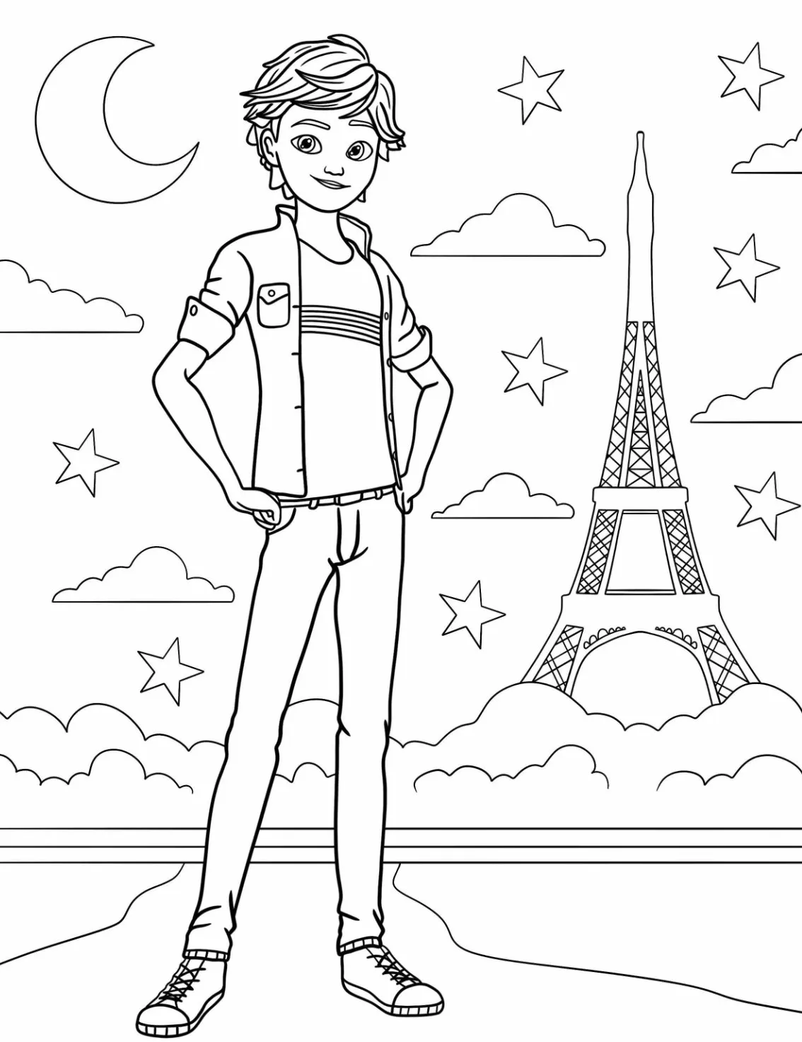 coloriage Miraculous et decoupage a imprimer gratuit