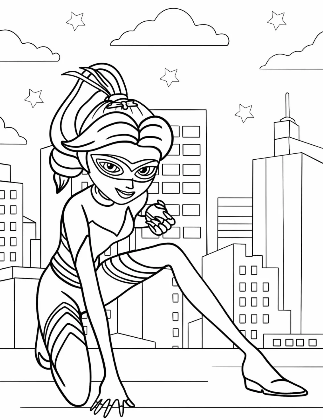 coloriage Miraculous et decoupage 1