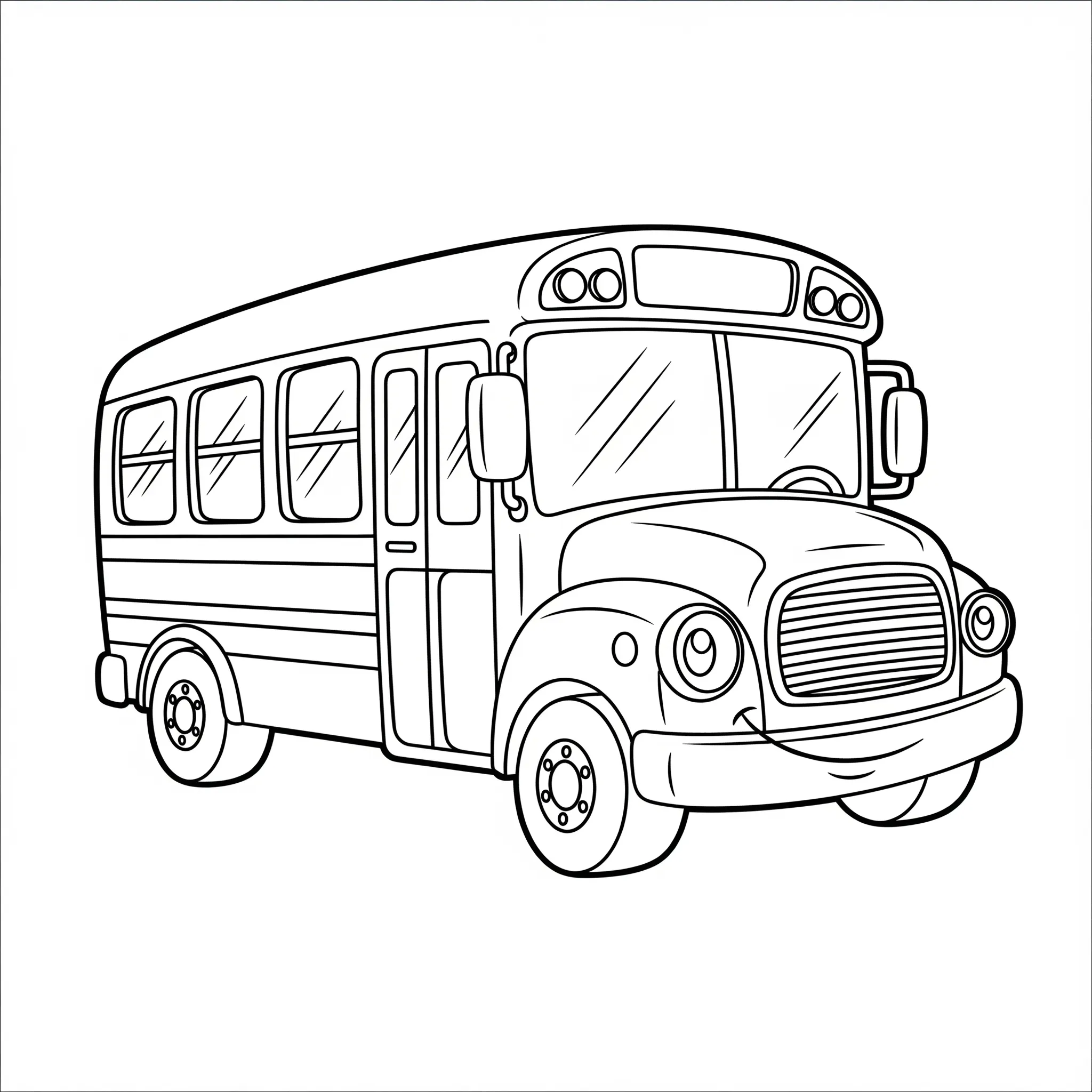 coloriage Mon Premier Autobus Scolaire à imprimer a4