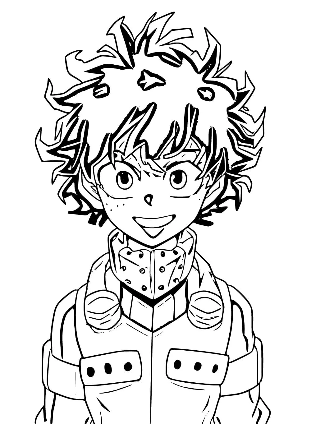 coloriage My Hero Academia à imprimer 1