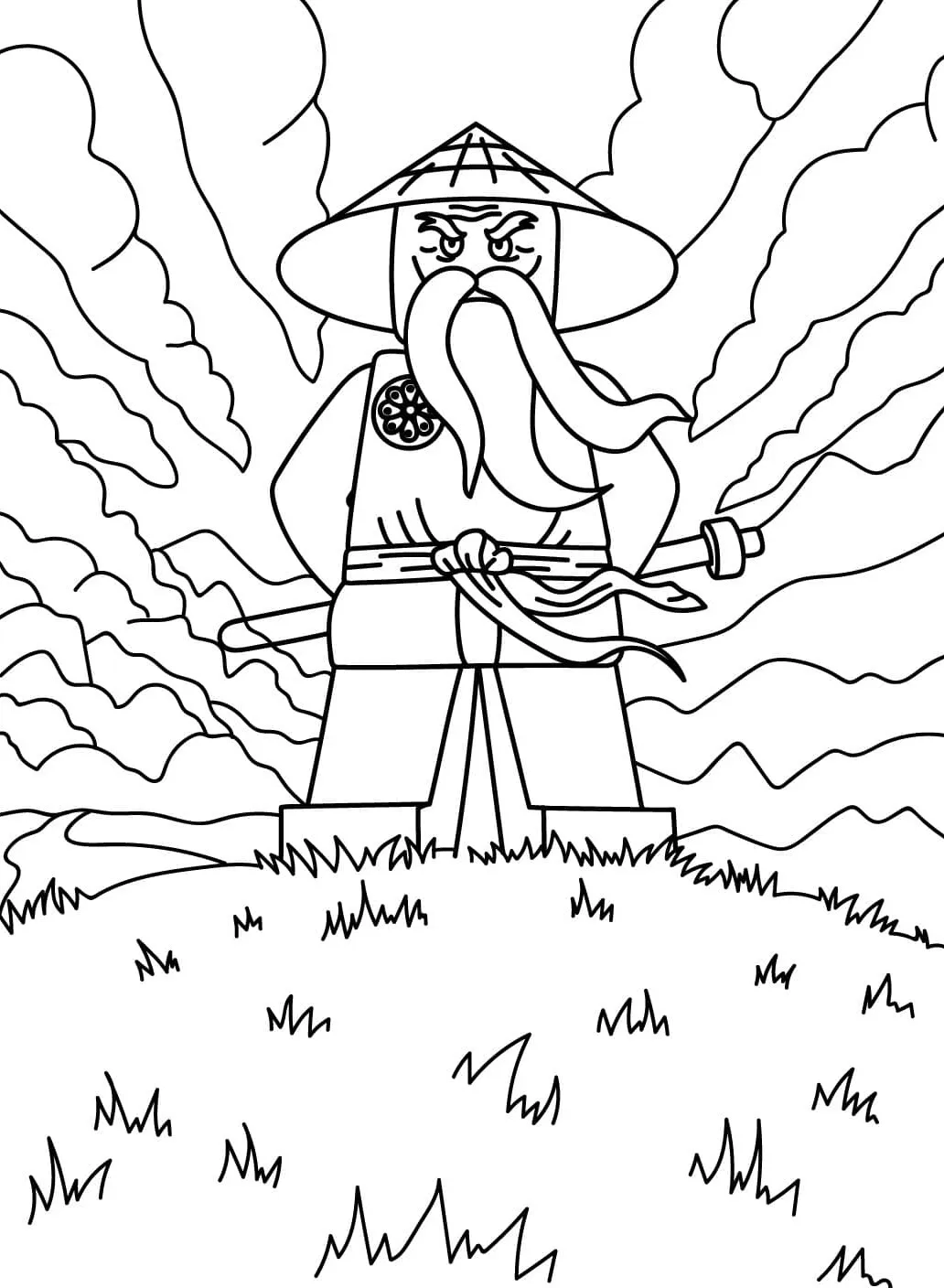 coloriage NinjaGo a telecharger