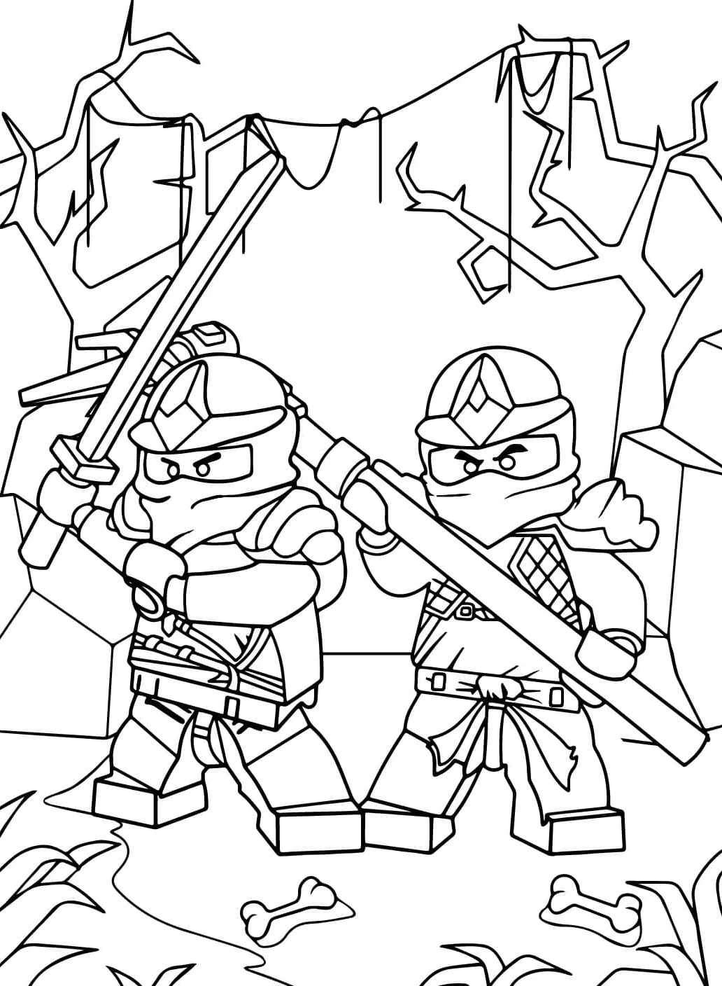 coloriage NinjaGo à imprimer gratuit 1