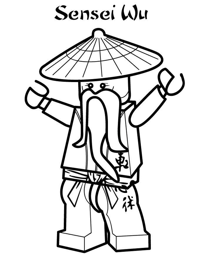 coloriage NinjaGo de pour enfants 1