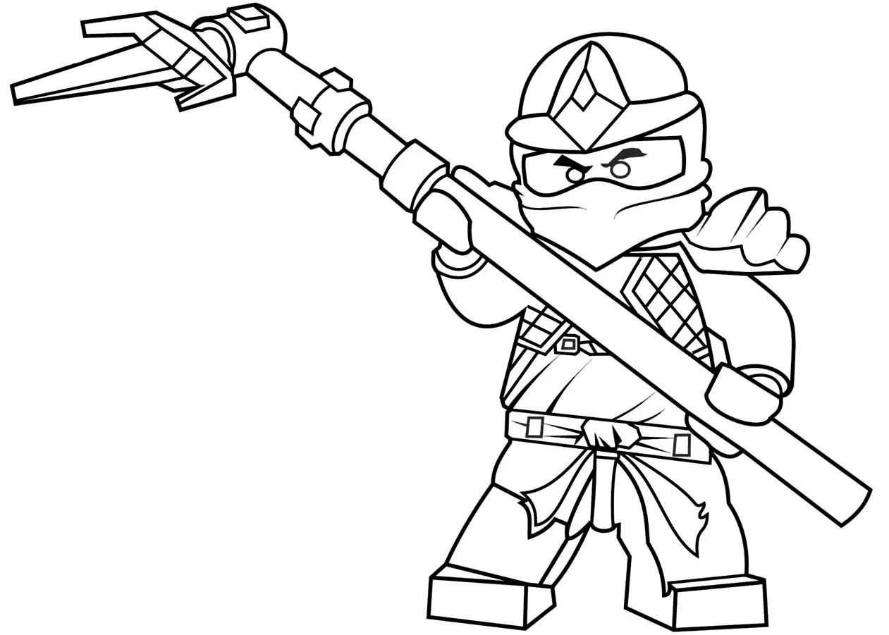 coloriage NinjaGo à imprimer pdf 1