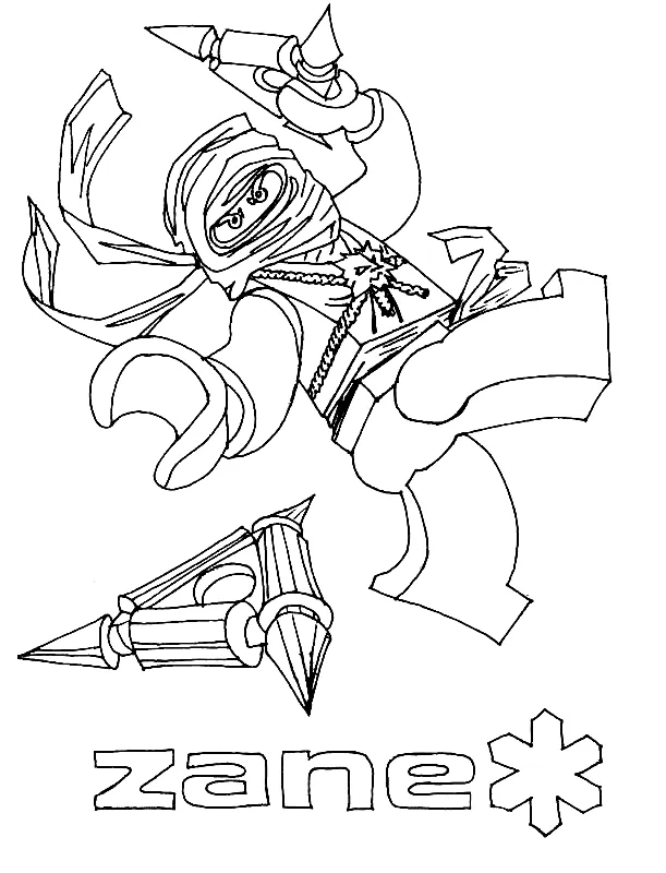 coloriage NinjaGo pour enfants a imprimer gratuit