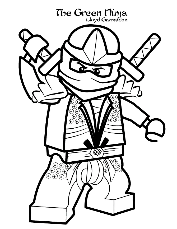 coloriage NinjaGo educatif pour enfant