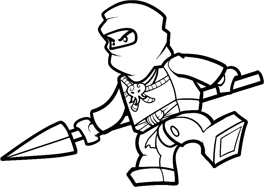 coloriage NinjaGo à imprimer pour enfant de 12 ans