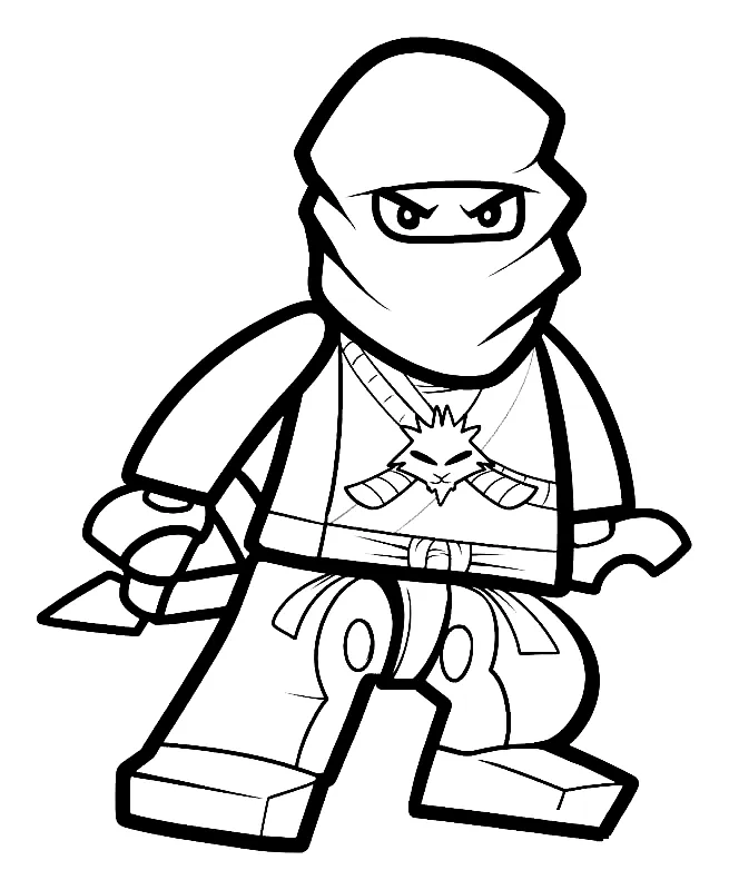 coloriage NinjaGo pour enfant de 5 ans 2