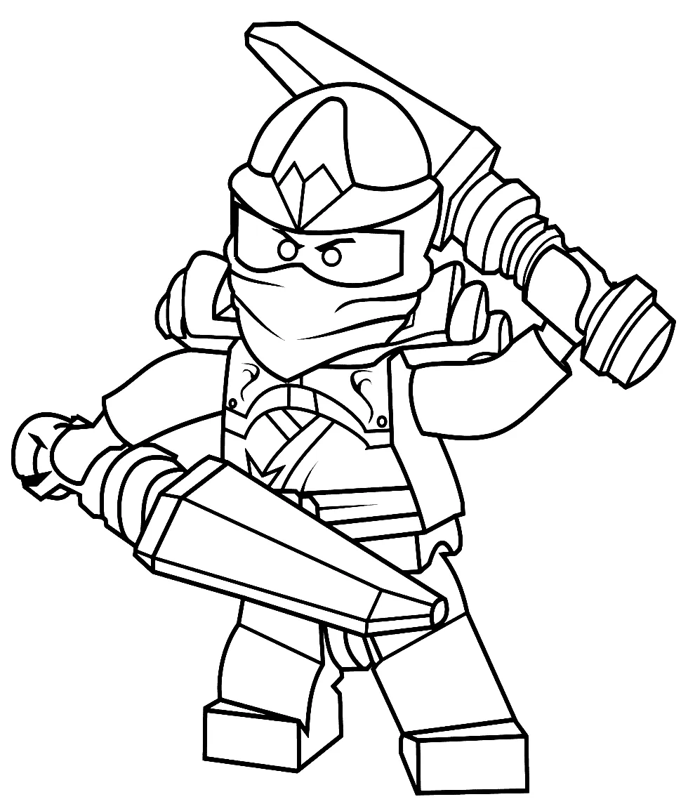 image pour coloriage NinjaGo enfant