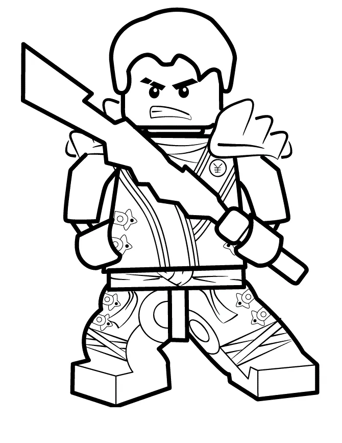 coloriage NinjaGo à imprimer gratuitement