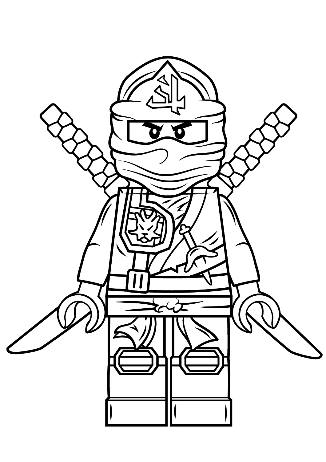 coloriage NinjaGo gratuit