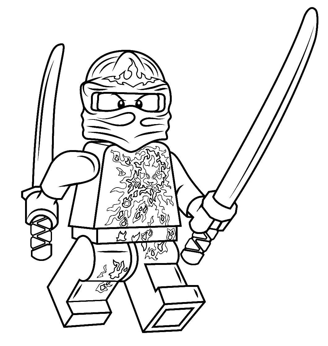 a imprimer coloriage NinjaGo gratuit 2