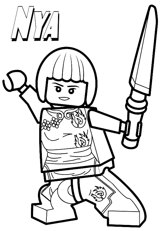 coloriage NinjaGo à imprimer pour enfant de 12 ans 1