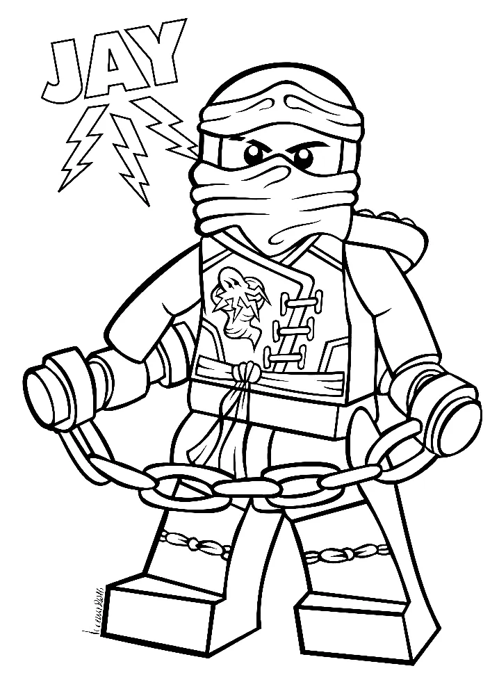 coloriage NinjaGo à imprimer pour enfant de 12 ans 2