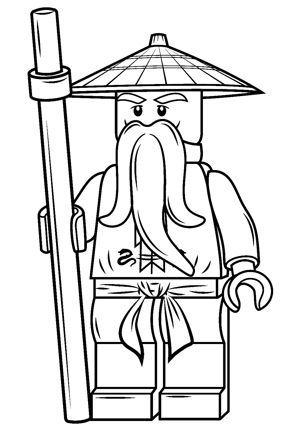 coloriage NinjaGo pour primaire