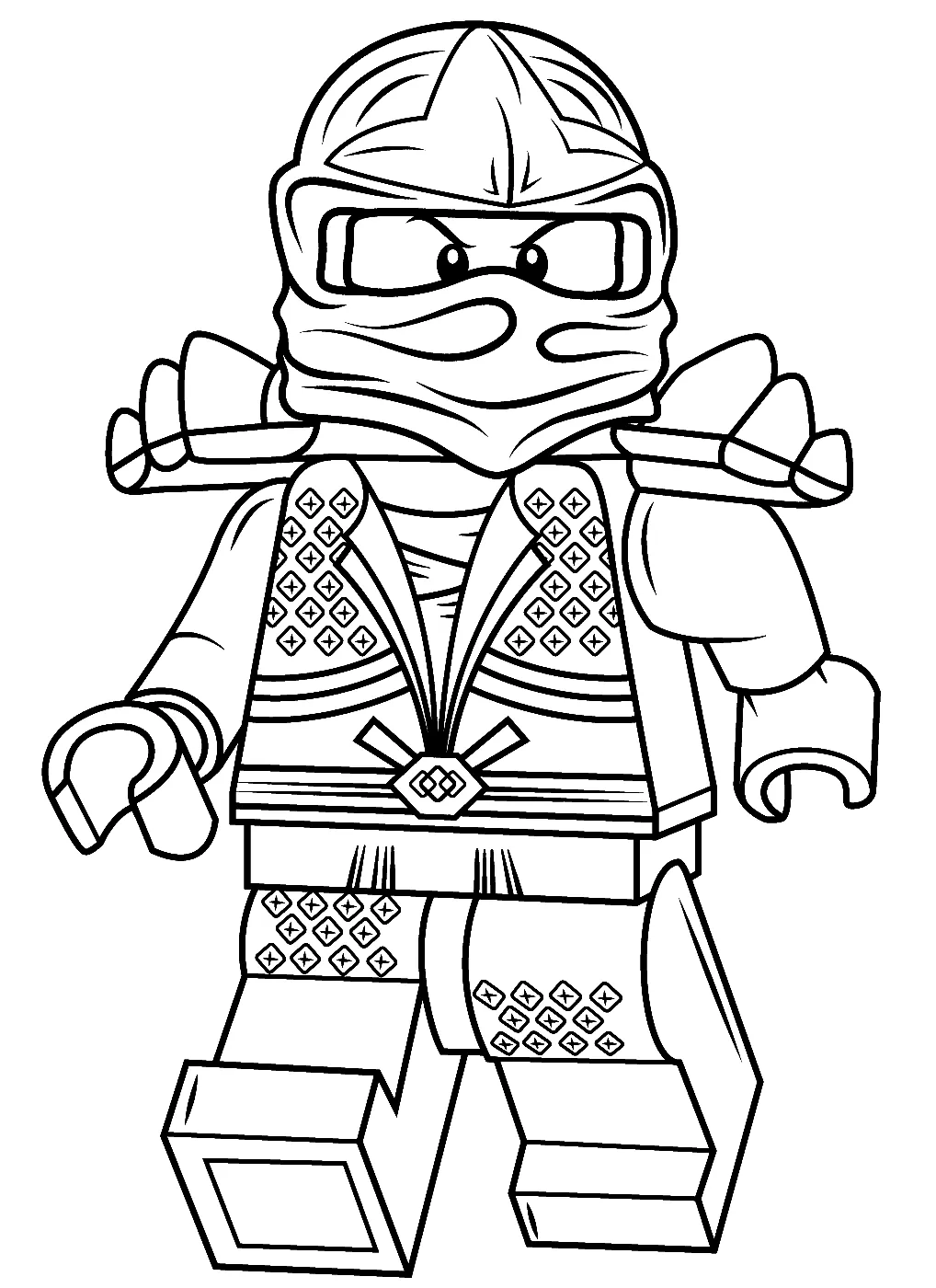 coloriage NinjaGo pour enfant à imprimer 1