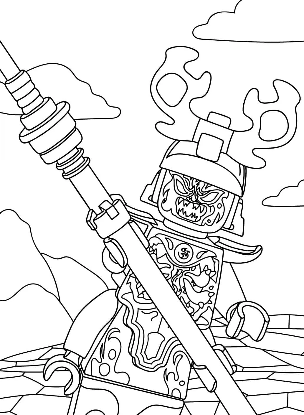 coloriage NinjaGo à imprimer gratuit