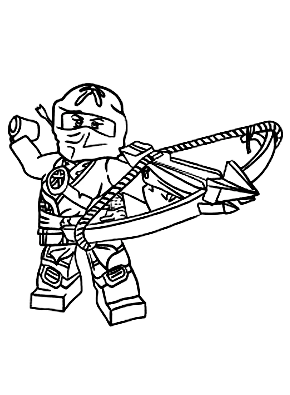 coloriage NinjaGo pour enfant de 5 ans 3