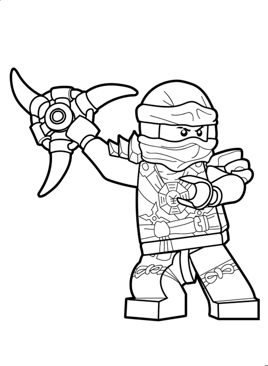 coloriage NinjaGo à imprimer pour enfant de 9 ans 3