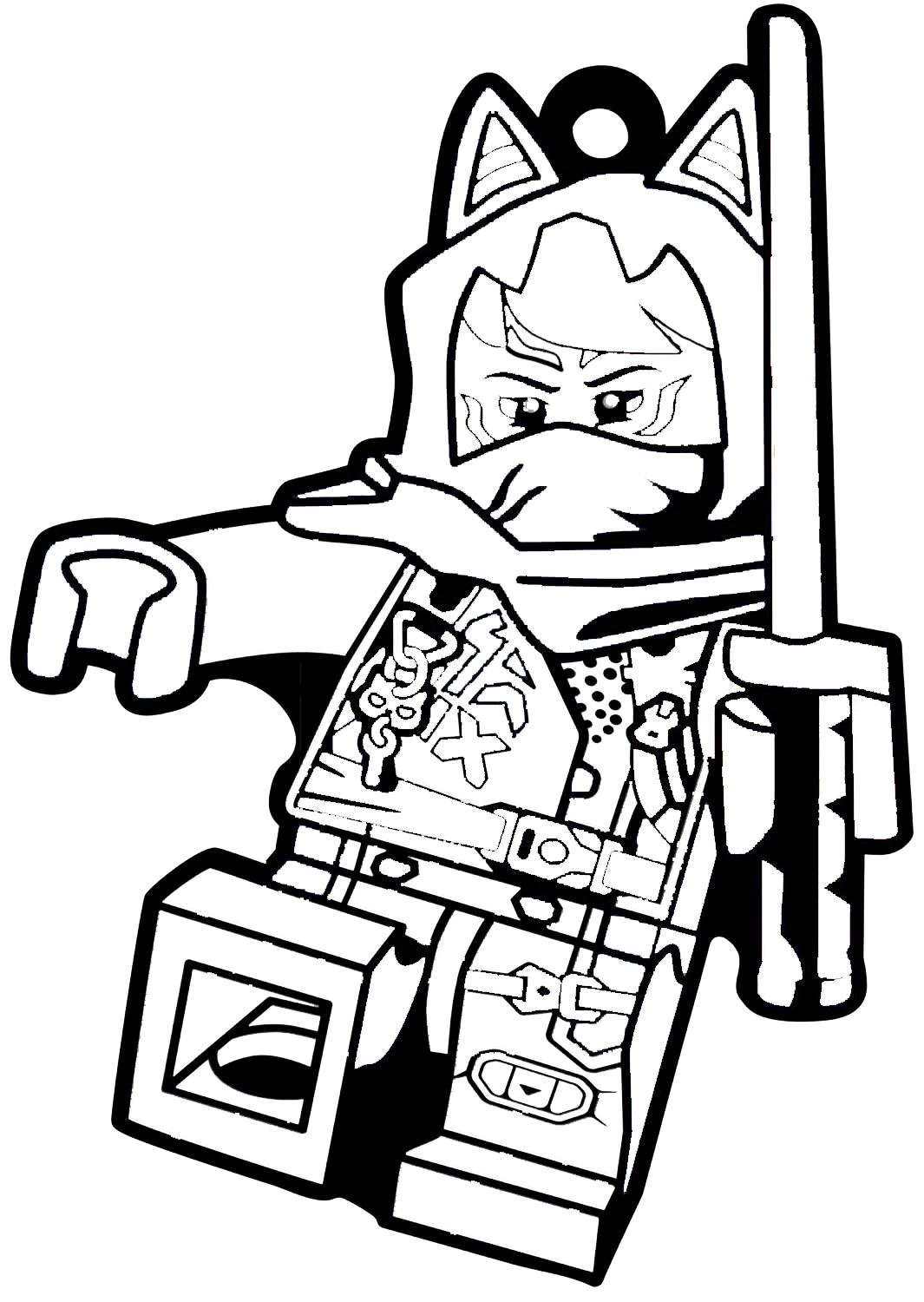 coloriage Ninjago à imprimer gratuit