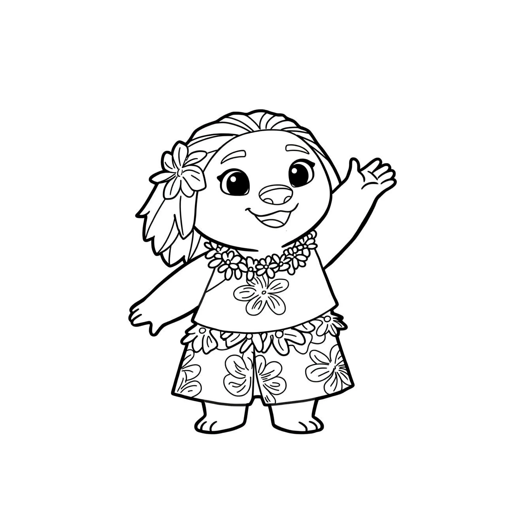 coloriage Ohana à imprimer a4