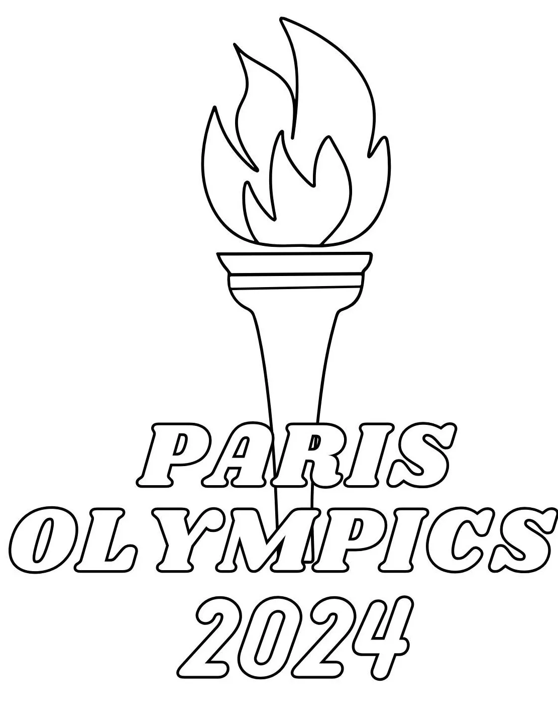 coloriage Olympiques à imprimer pour enfant de 7 ans