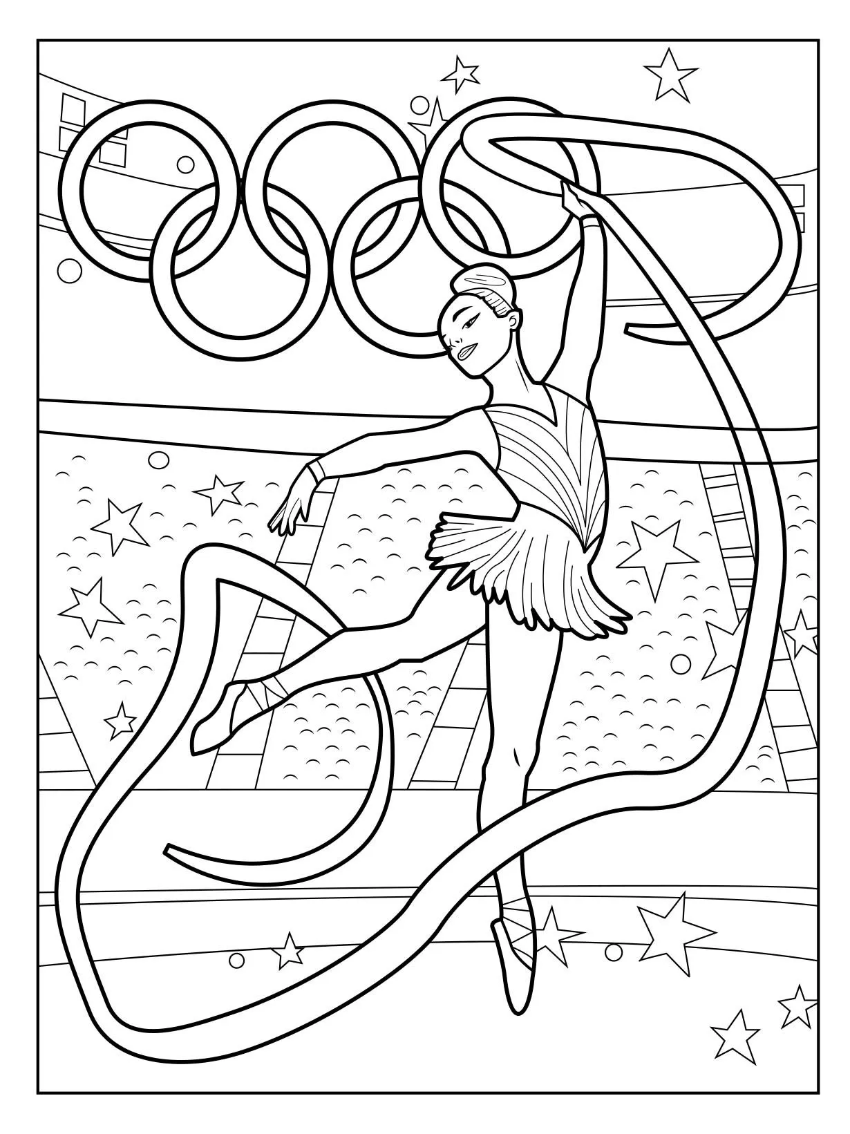 coloriage Olympiques pour enfant de 3 ans 1