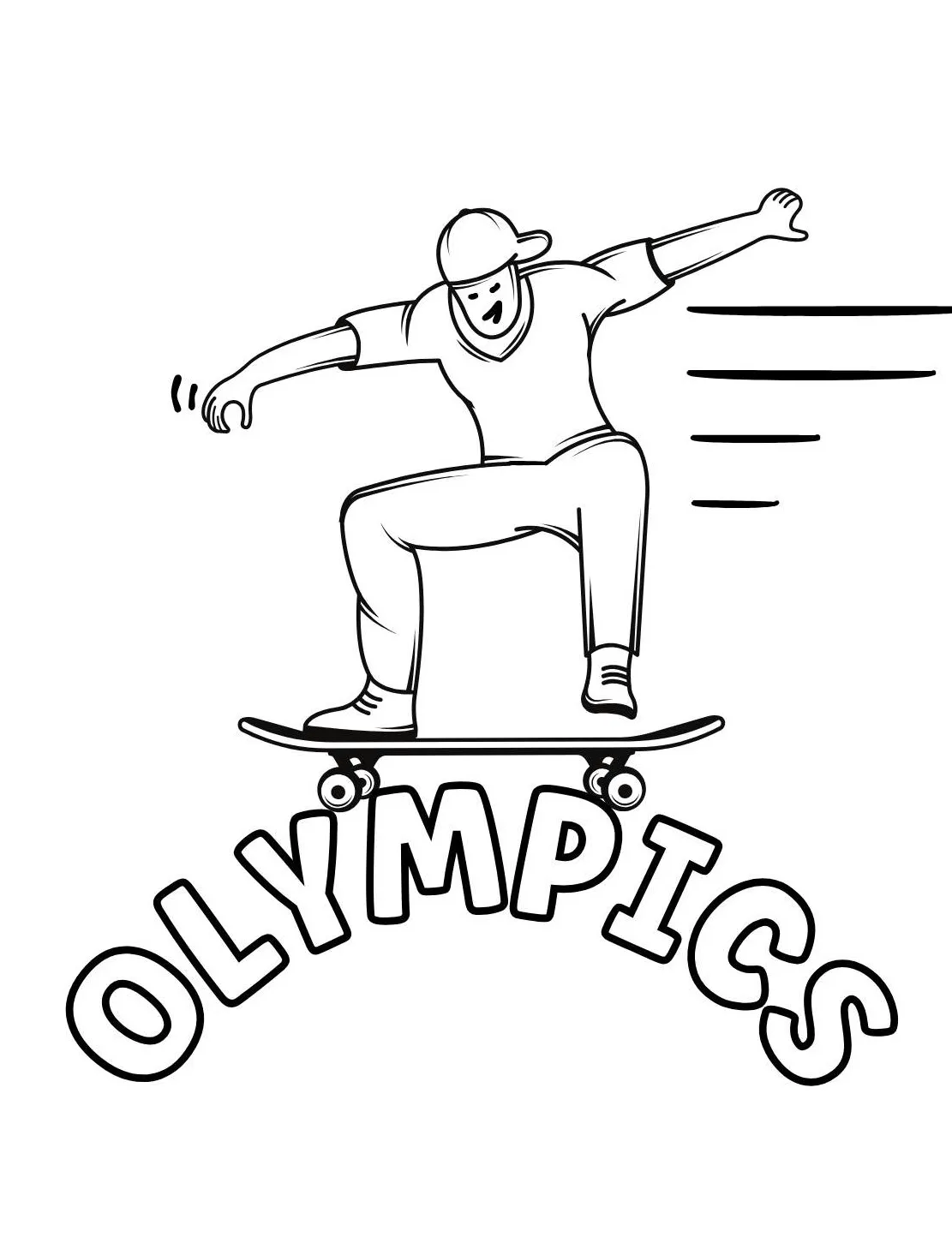 coloriage Olympiques a imprimer gratuit