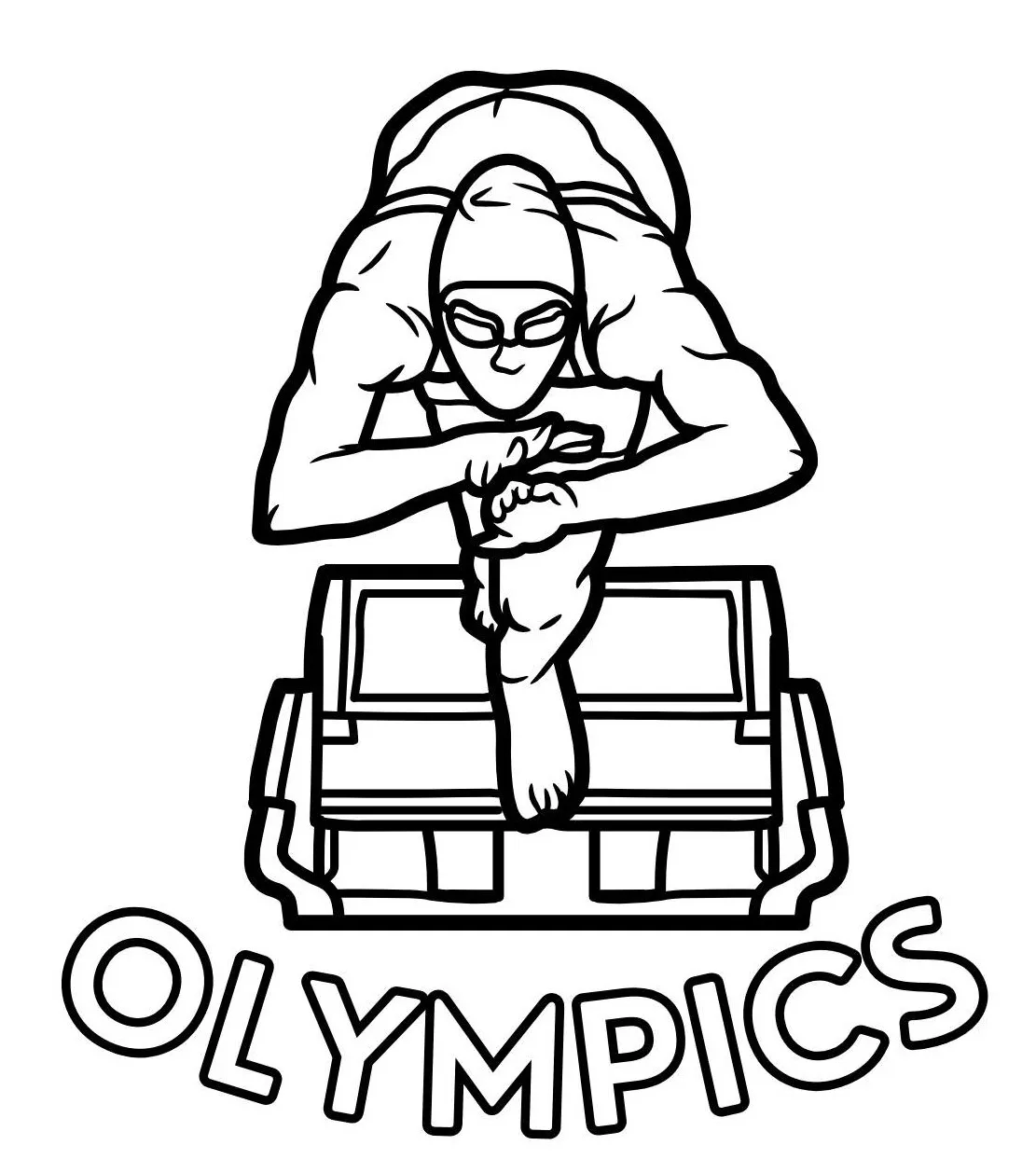 coloriage Olympiques pour enfant de 8 ans