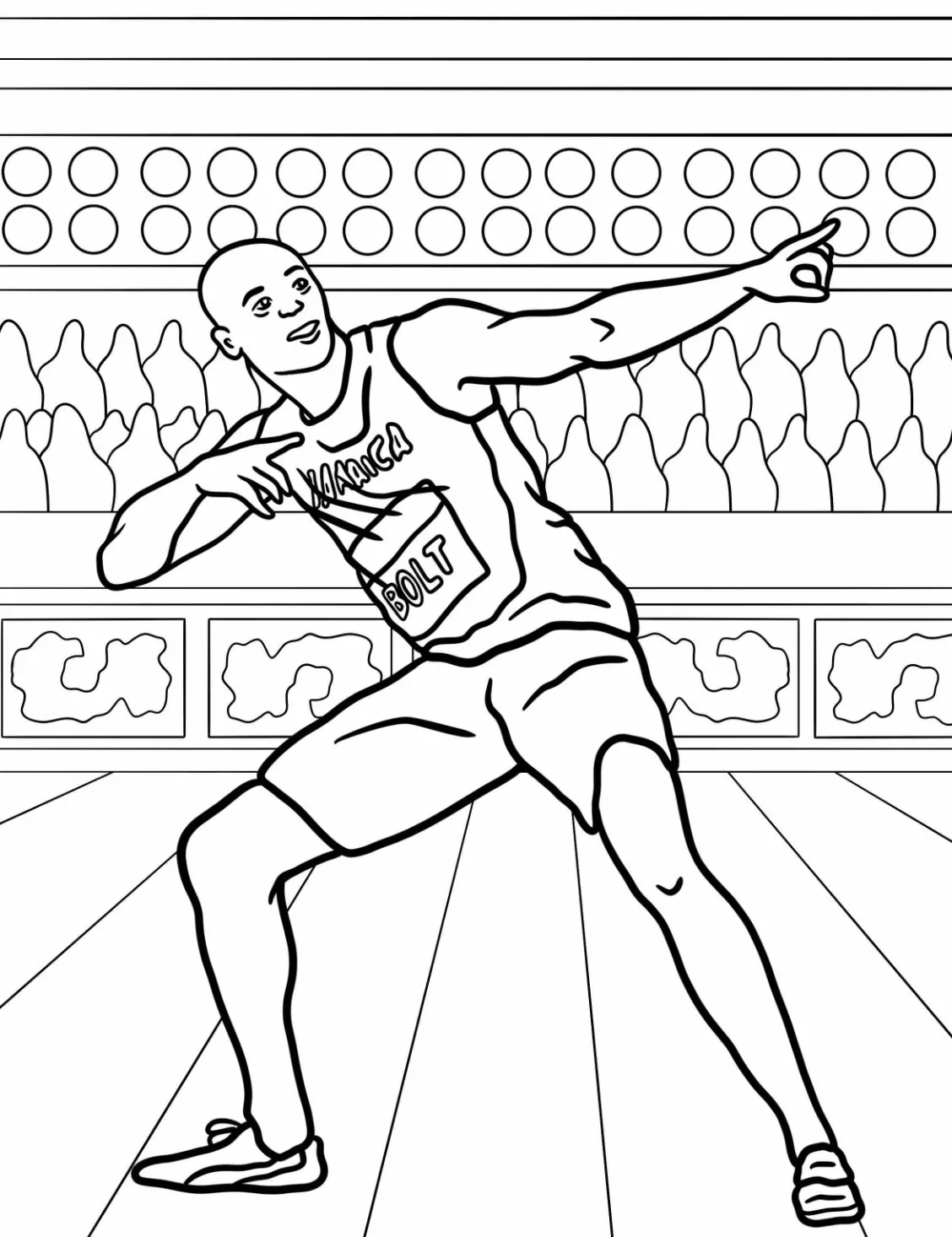 coloriage Olympiques à imprimer pdf gratuit 2