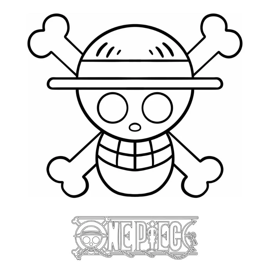 coloriage One Piece pour enfant de 4 ans