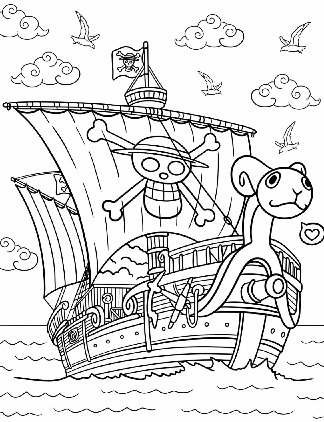 coloriage One Piece a imprimer