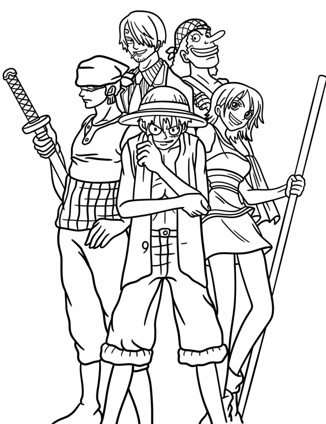 imprimer coloriage One Piece gratuit 1